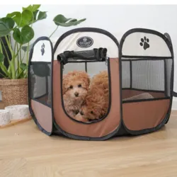 Rund Hvalpe kravlegård fra Óllipet er den perfekte hvalpegård til hundehvalpe.