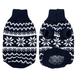 Hundesweater med snefnug