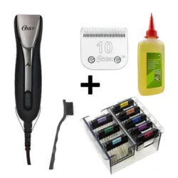 Pakketilbud | Oster A6 Slim NewGeneration Black m. komplet sæt kamme