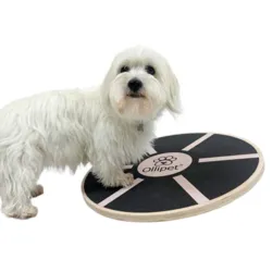 Ollipet DogFit Wood | Rundt Balancebræt