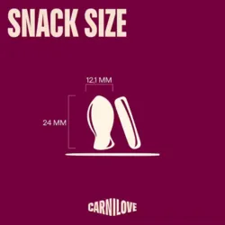 Carnilove Soft Snack Sardines størrelse på blød hundesnack