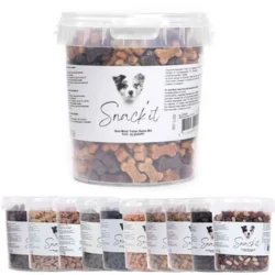 Snack'it Semi-Moist Mini Bones | 500g - Flere varianter