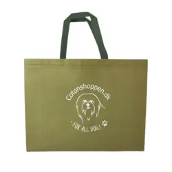 Cotonshoppens Shoppingbag i Mosgrøn