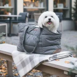 Perfekt hundetaske til strøg eller café besøg med din vuf