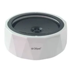 Den elegante Ollipet Diamond vandskål kombinerer funktion og design med sit smarte anti-spild system og stilrene diamantlook