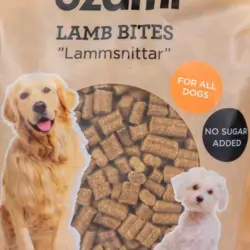 Ozami godbidderne med lam er uden tilsat sukker.