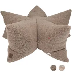 Ollipet StarNest Hundeseng med  Teddystof i flot Khaki farve