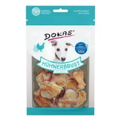 Dokas Tørret Kyllingebryst m. æble | 70g