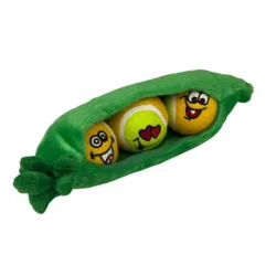 AFP Boldesæt Pea Pod med grøn ærtebælg og tre bløde bolde til hunde