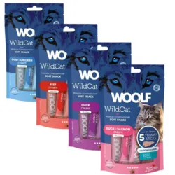 cremet kattesnack woolf wildcat cream 5 stk