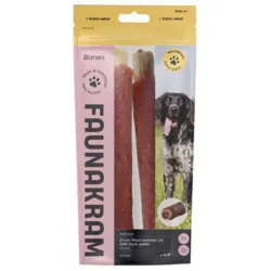 Faunakram filled rawhide roll med and 300g 2 stk i pose