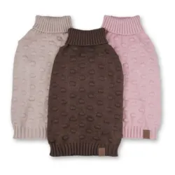 Pompom hundesweater - fås i 3 forskellige farver