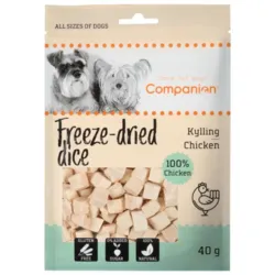 Companion Chicken Freeze-dried Dice 40g frysetørrede hundegodbidder med kylling