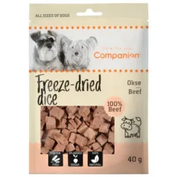 Companion Beef Freeze-dried Dice 40g frysetørrede hundegodbidder med oksekød