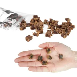 Snack'it hesteterninger semibløde træningsgodbidder i hånd