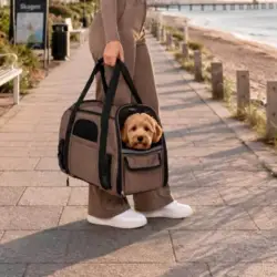 Komfortabel transporttaske til små hunde og katte fra Ollipet.