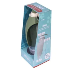 Active Canis Bowl Bottle 580 ml i grøn med integreret drikkeskål til hund.