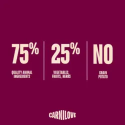 Carnilove Active Salmon & Turkey med 75 % animalske ingredienser