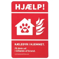 Kæledyr i hjemmet  | Sticker | Klistermærke til dit hjem