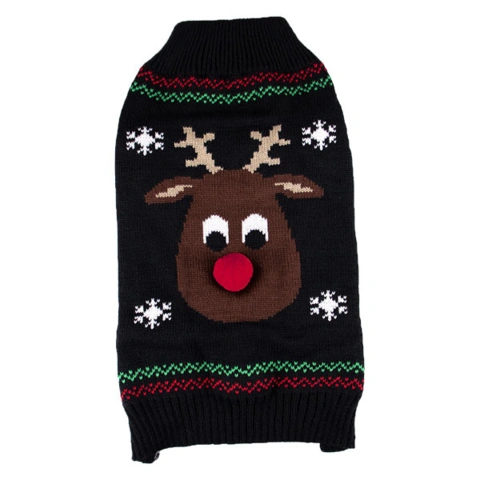 Julesweater til hund | M. Rensdyr