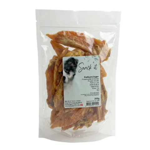 Snack'it Kalkunvinger 200g vist i posen