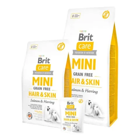 Brit Care Mini Grain Free - Hair & Skin | Tørfoder