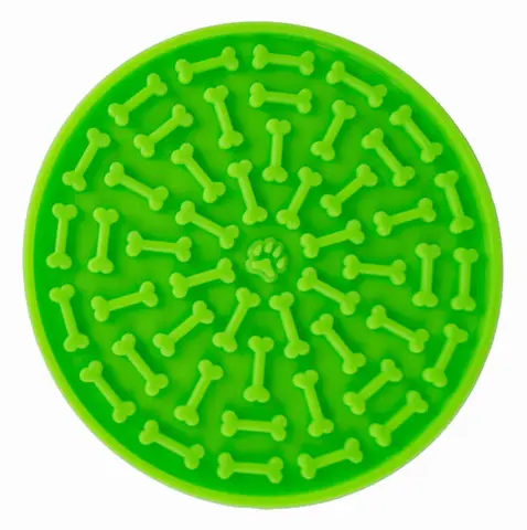 Silikone slow eat måtte | Fleksibel | Lime