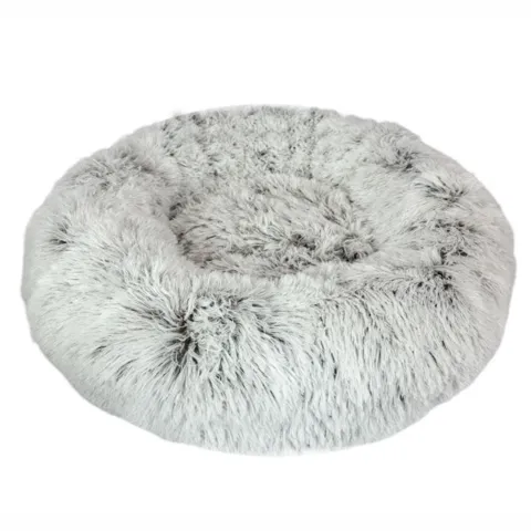 Ollipet Soft Cloud Donut Hundeseng  i Mørk i bunden/meleret passer til alle hunde