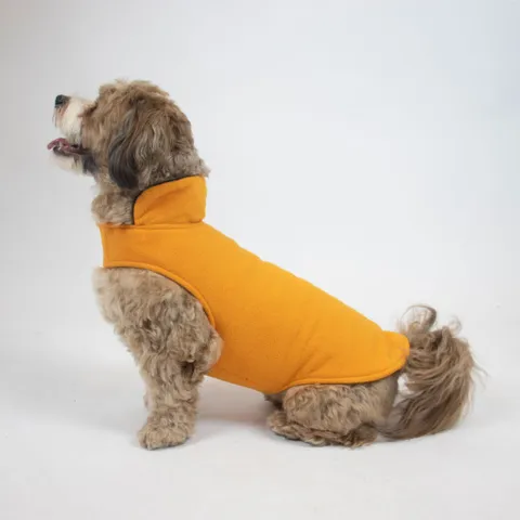 Ollipet Cosy fleecedækken 2i1 | Orange | Flemming har str. Medium