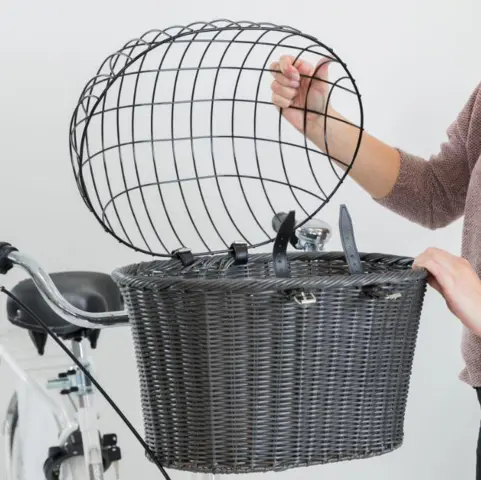 Trixie cykelkurv til hunde til frontmontering med lyn-hurtig montage