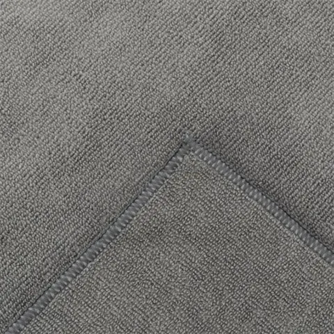 Microfiber håndklæde til hunde | Grå m. syet kant