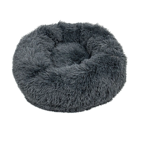 FLUFFY Donut hundeseng m. lynlås