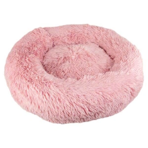 FLUFFY Donut hundeseng m. lynlås