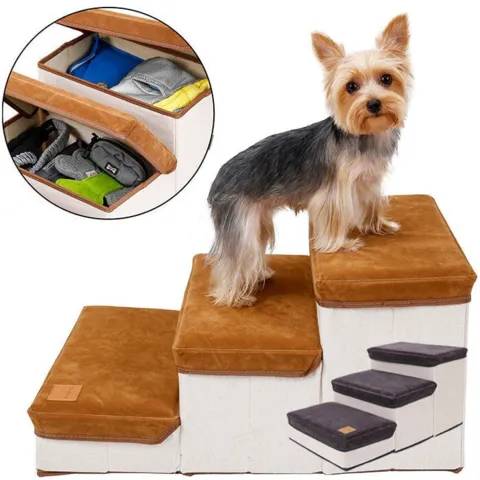 Mål på foldbar hundetrappe med opbevaring
