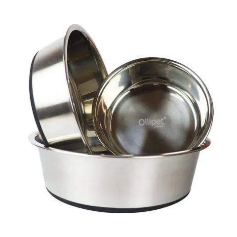 Ollipet Stainless steel bowl anti-slip