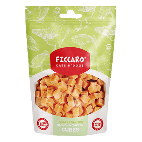 Ficcaro Salmon & Chicken Cubes 100 g