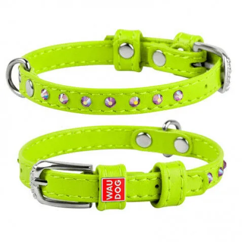 WauDog Glamour Halsbånd m. Sten | OUTLET