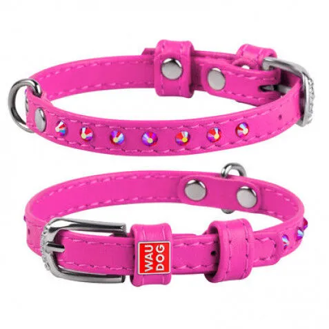 WauDog Glamour Halsbånd m. Sten | OUTLET