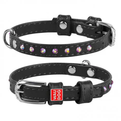 WauDog Glamour Halsbånd m. Sten | OUTLET