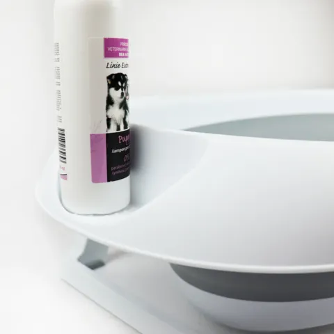 Ollipet Foldbart Badekar m. Stativ I med lille hylde til shampoo eller diverse