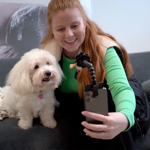 Selfiestang til hunde