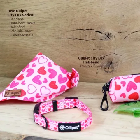 Ollipet City Lux Halsbånd | Hearts Of Love