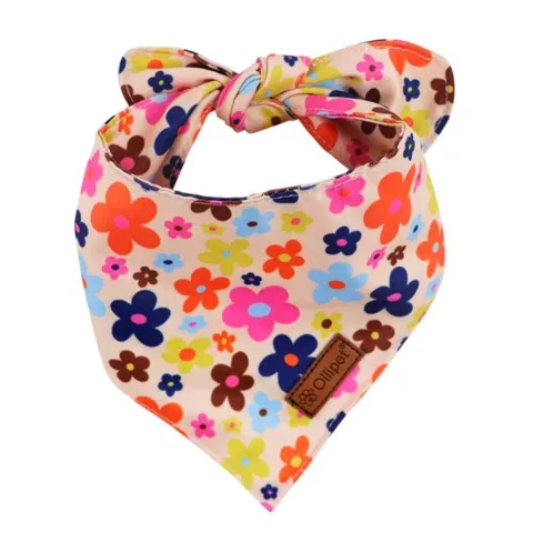 Ollipet City Lux Bandana | Sweet Flowers | OUTLET