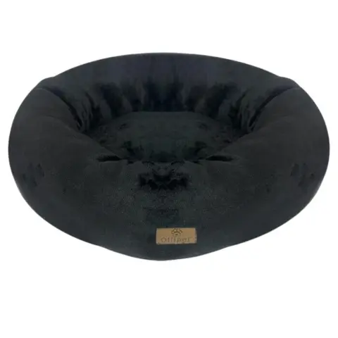 Donut hundeseng fremstillet af superblødt polyester fleece. Velegnet til nervøse hunde.