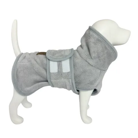 Tørdækken til hunde med smart justerbar velcro lukning ved maven.