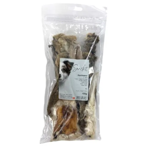 Snack'it Kaninører Med Pels 1kg | Storkøb