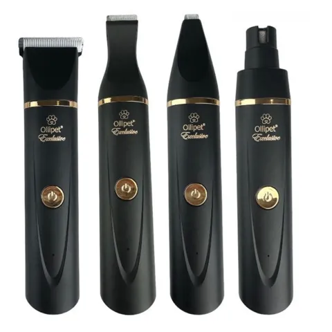 Ollipet Exclusive Potetrimmer | Black/Gold med 4 udskiftelige hoveder