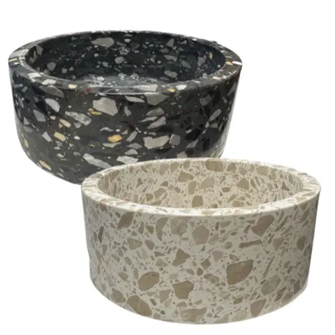 Ollipet Terrazzo sten hundeskåle i et stilrent og æstetisk design