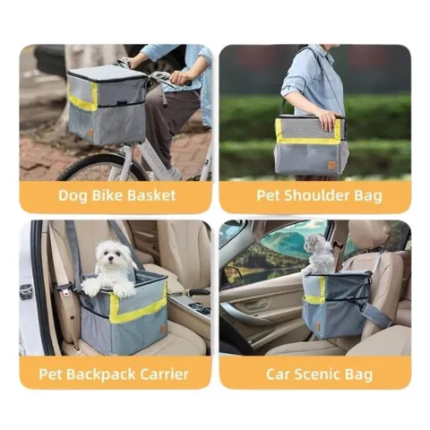 DogLemi Cykelkurv, Autostol, Transporttaske | 3i1