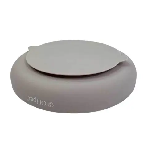 Ollipet Art deco slikkeskål sidder